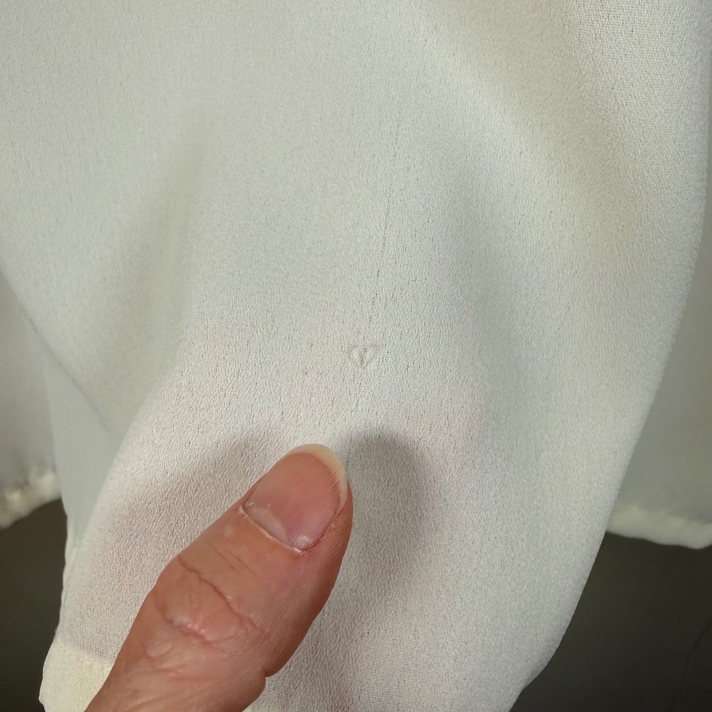 Koret Cream Embroidered Collar Front Placket 18W Button Down Dress Shirt 18W - Picture 12 of 12